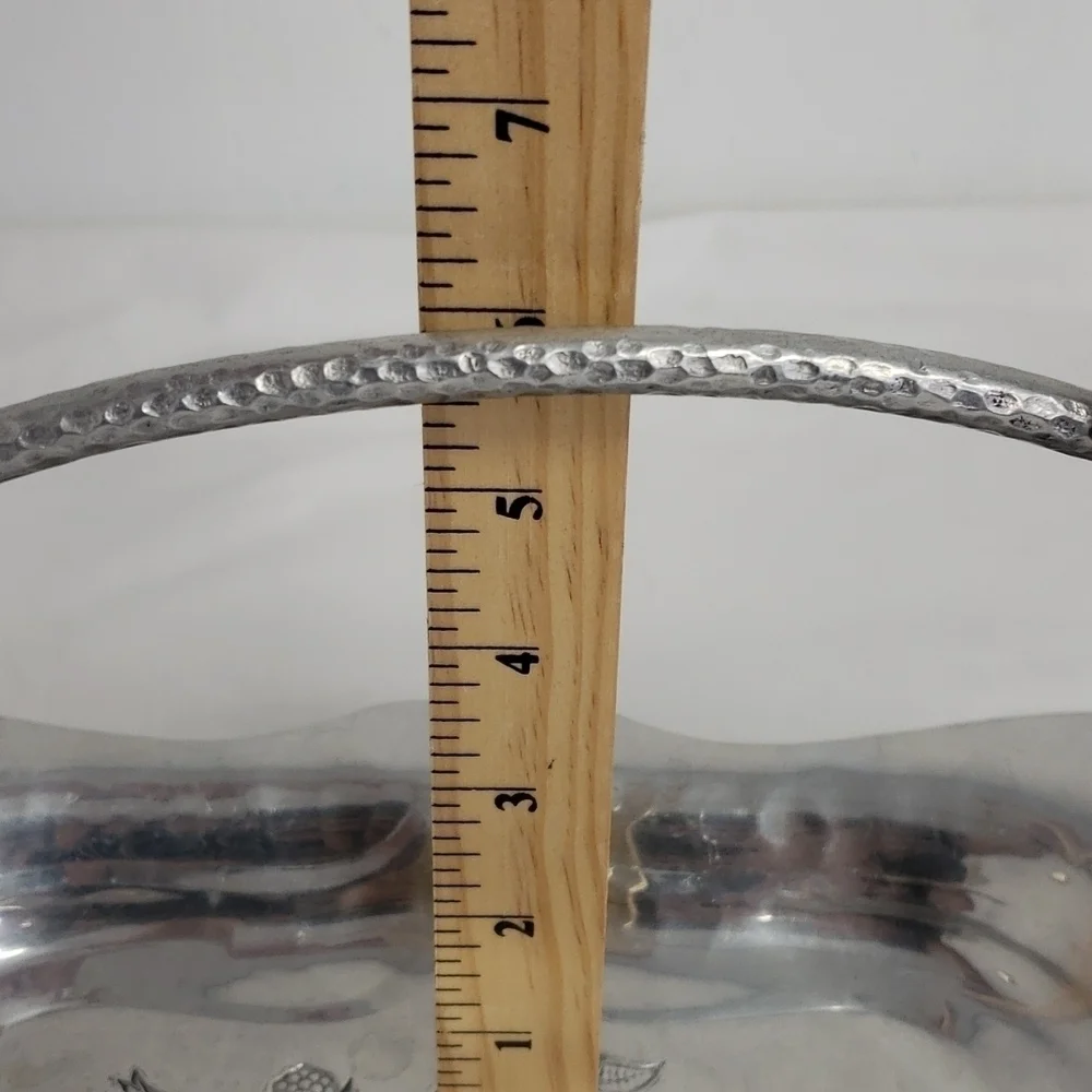Vintage Wrought Farberware Tray Hammered Alminum Brooklyn NY